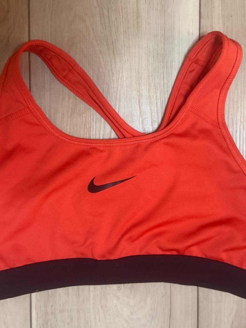 Nike Dri-FIT Coral Sports Bra Medium Athletic Activewear